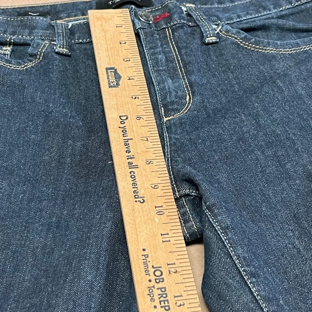 Talbots Women's Straight Leg Jeans Size 8 Dark Blue‎ High Rise Stretch Denim